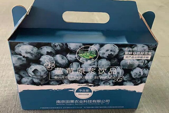 南京田果农业蓝莓包装纸箱(图1)
